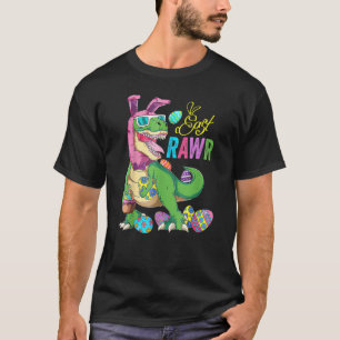 Easter Bunny Egg kids Costume Eastrawr Rex Dinosau T-Shirt