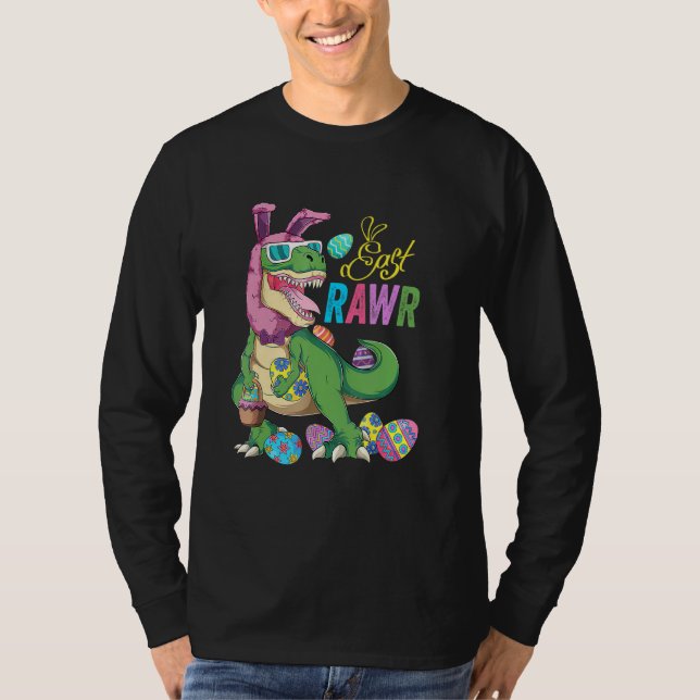 Easter Bunny Egg Kids Costume Eastrawr Rex Dinosau T-Shirt (Front)