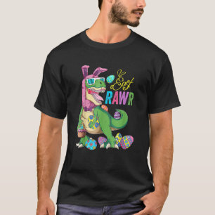 Easter Bunny Egg kids Costume Eastrawr Rex Dinosau T-Shirt