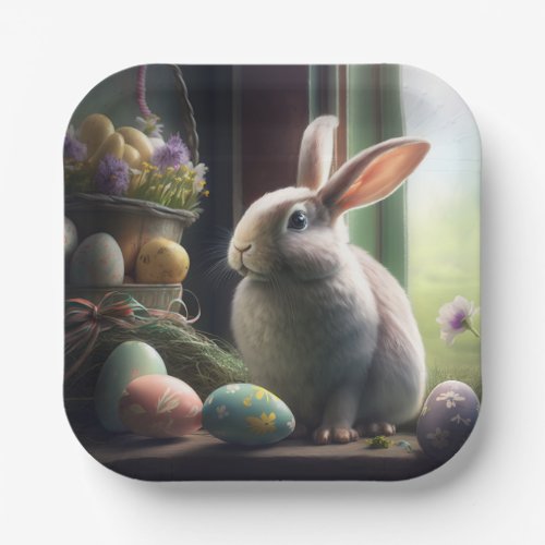 Easter Bunny Egg Kitchen Paper Plates