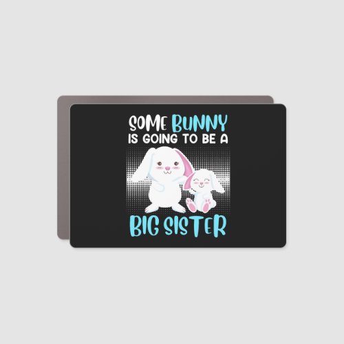 Easter Bunny Egg Specting Baby Bunny Easter Car Magnet
