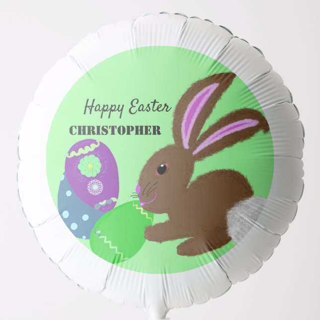 Easter Bunny Eggs Balloon (Front)