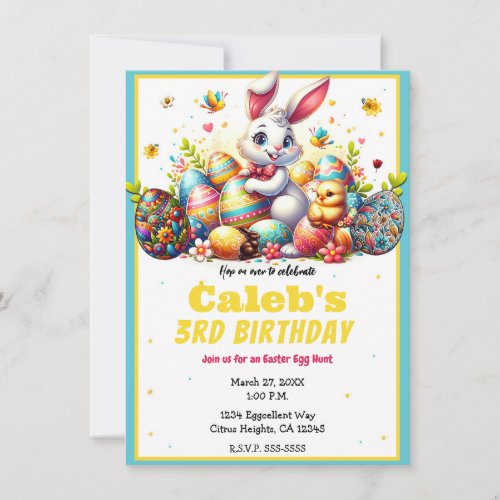Easter Bunny & Eggs Birthday Party
