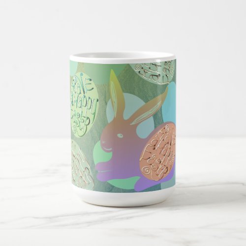 Easter Bunny Eggs Happy Easter Coffee Mug