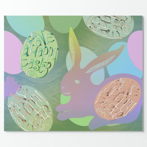 Easter Bunny Eggs  Wrapping Paper