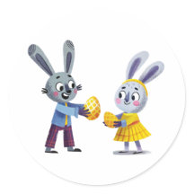 Easter Bunny Exchange Sticker