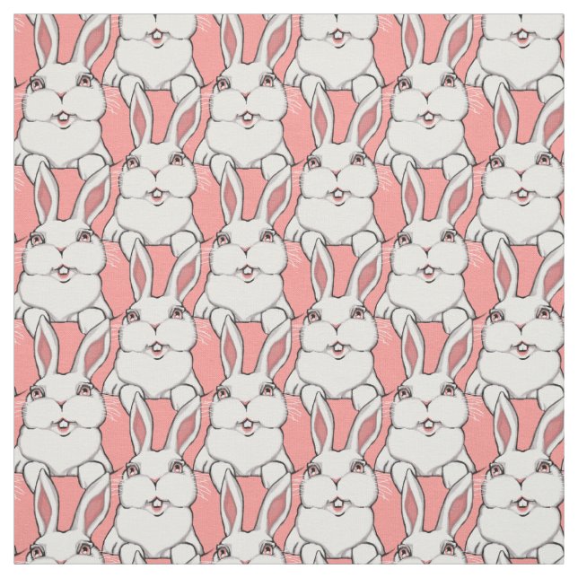 Easter Bunny Fabric Easter Fabrics Personalized (Swatch)
