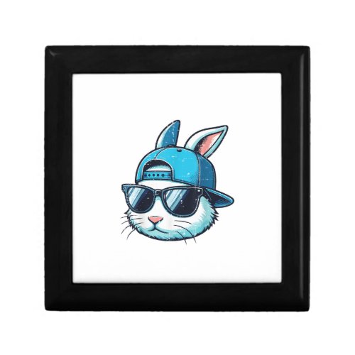 Easter Bunny Face Baseball Cap Sunglasses Rabbit B Gift Box