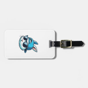 Easter Bunny Face Baseball Cap Sunglasses Rabbit B Luggage Tag
