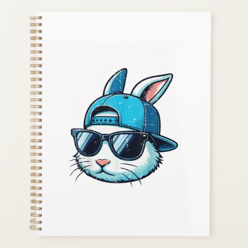 Easter Bunny Face Baseball Cap Sunglasses Rabbit B Planner