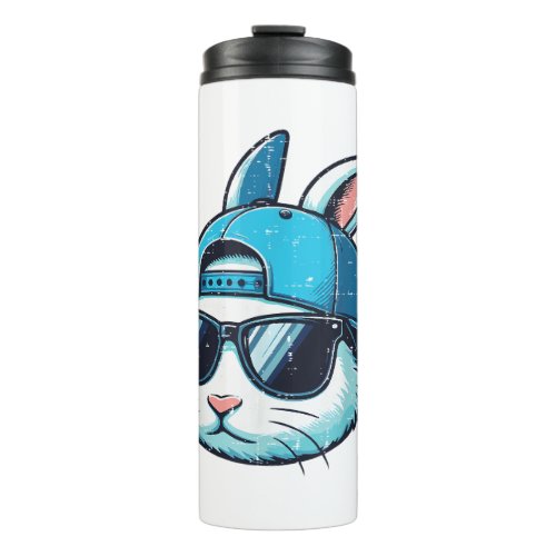 Easter Bunny Face Baseball Cap Sunglasses Rabbit B Thermal Tumbler