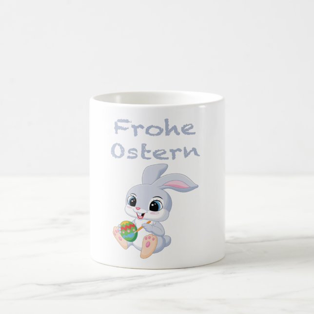 Easter Bunny Face, Easter, Bunny Coffee Mug (Center)