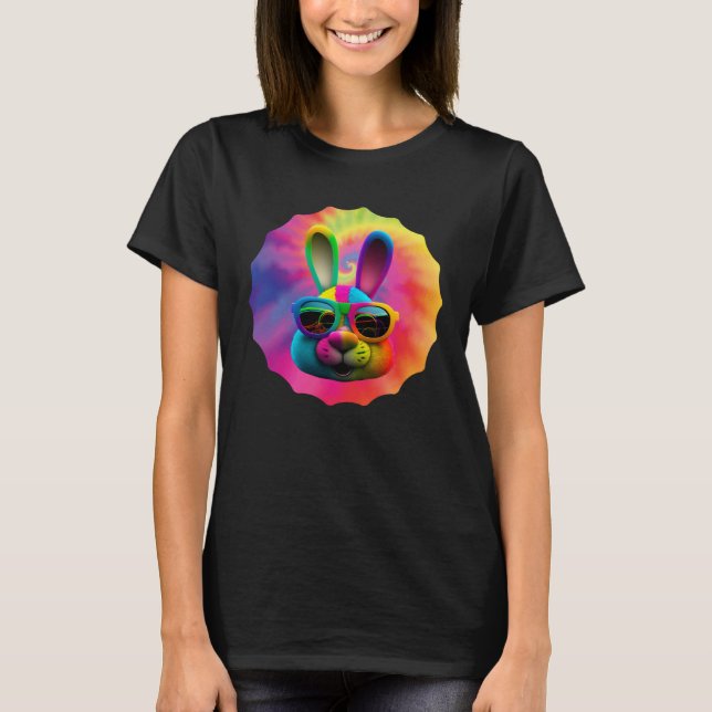 Easter Bunny Face Easter Rabbit cool Easter Bunnie T-Shirt (Front)