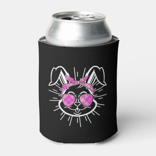 Easter Bunny Face Easter Rabbit cool Easter   Can Cooler