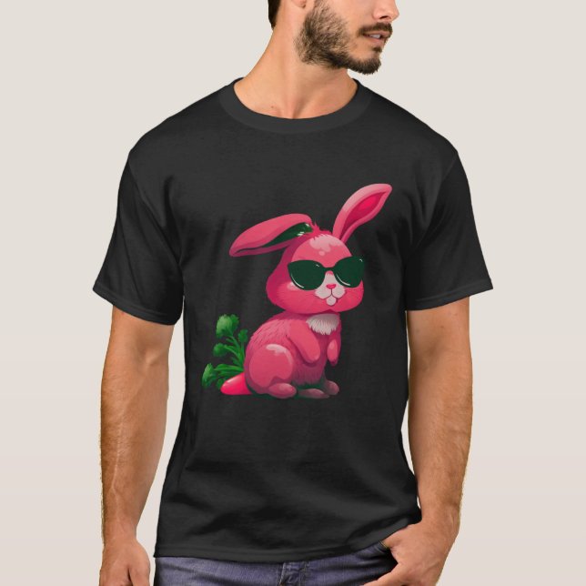 Easter Bunny Faces cool Easter Rabbit Bunnies  5 T-Shirt (Front)