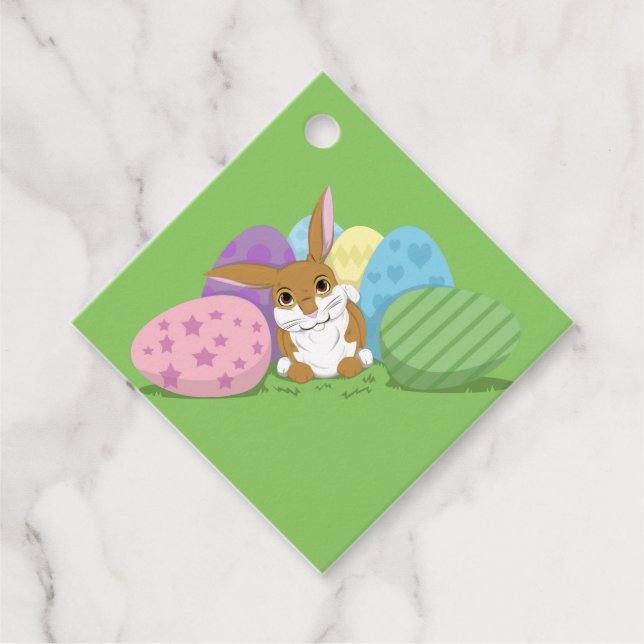 Easter Bunny Favor Tags (Front)