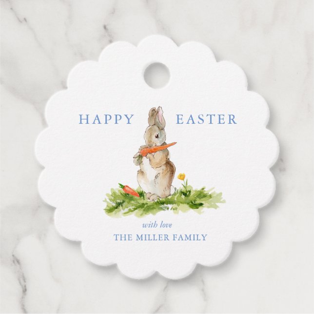  Easter bunny Favor Tags (Front)