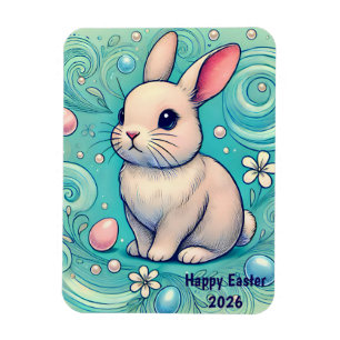 EASTER ~ BUNNY ~ Flexible Photo Magnet