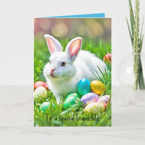 Easter Bunny For Grandchild Card