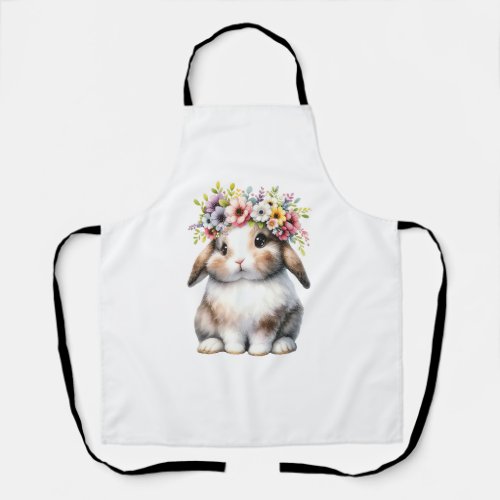 Easter Bunny for Women Girls - Easter Bunny Flower Apron
