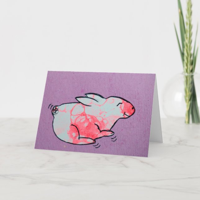 Easter Bunny Frameable Art Card (Front)
