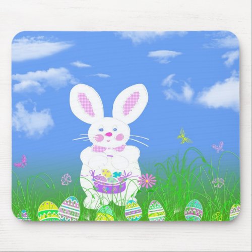 Easter Bunny Fun Mouse Pad