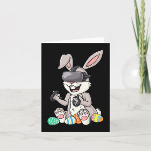Easter Bunny Gamer Fun Eggs Gaming Toddler Boys Ki Card