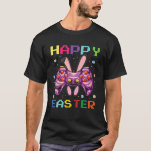 Easter Bunny Gaming Controller Gamer Boys Girls Vi T-Shirt