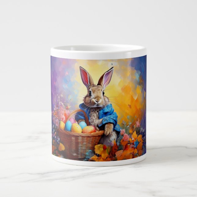 Easter Bunny  Giant Coffee Mug (Front)