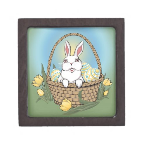 Easter Bunny Gift Box Easter Bunny Art Jewelry Box