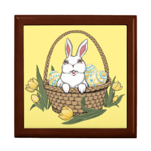 Easter Bunny Gift Box Easter Bunny Art Jewelry Box