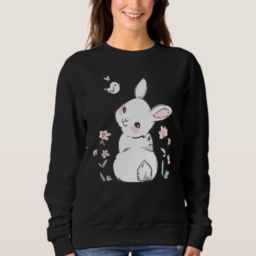 Easter Bunny  Girl Ladies Kids Easter Easter  1 Sweatshirt