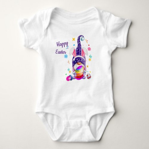 Easter Bunny Gnome Baby Bodysuit