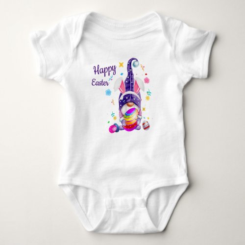 Easter Bunny Gnome Baby Bodysuit