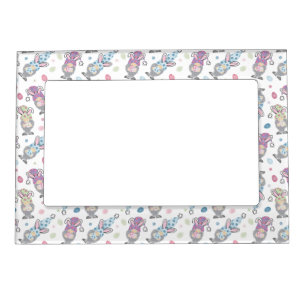 Easter Bunny Gnome Pattern Magnetic Frame