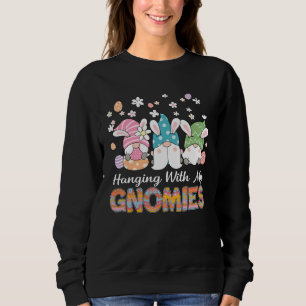 Easter Bunny Gnome Spring Easter Egg Hunting & Bas Sweatshirt