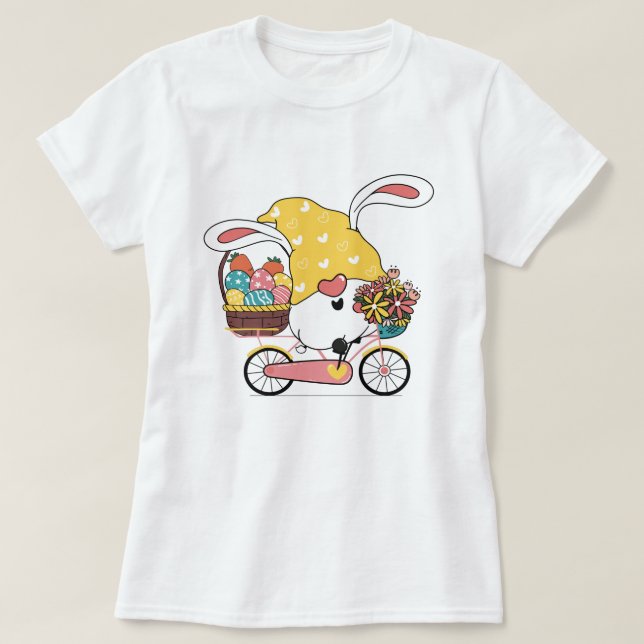 Easter Bunny Gnome T-Shirt (Design Front)