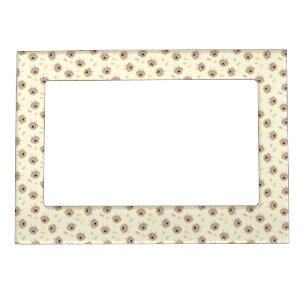 Easter Bunny Golden Retriever Pattern Magnetic Frame