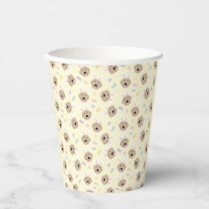 Easter Bunny Golden Retriever Pattern Paper Cups