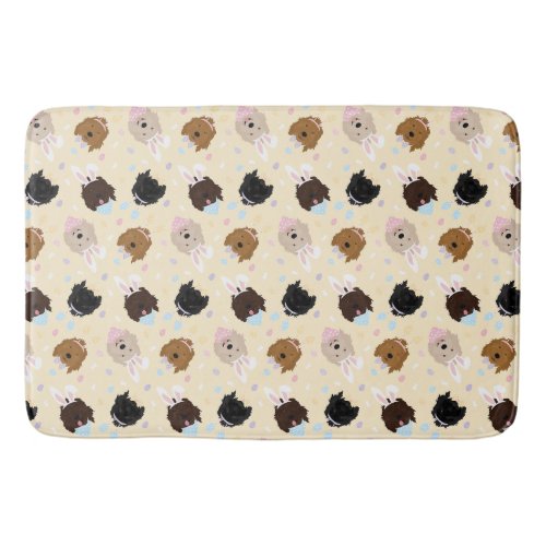 Easter Bunny Goldendoodle Dogs Bath Mat