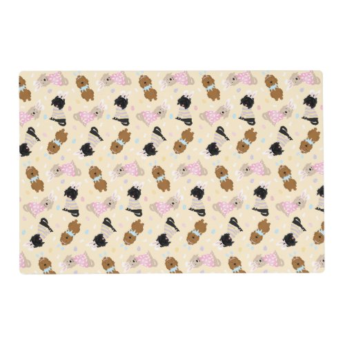 Easter Bunny Goldendoodle Dogs Placemat