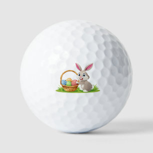 Easter bunny golf balls