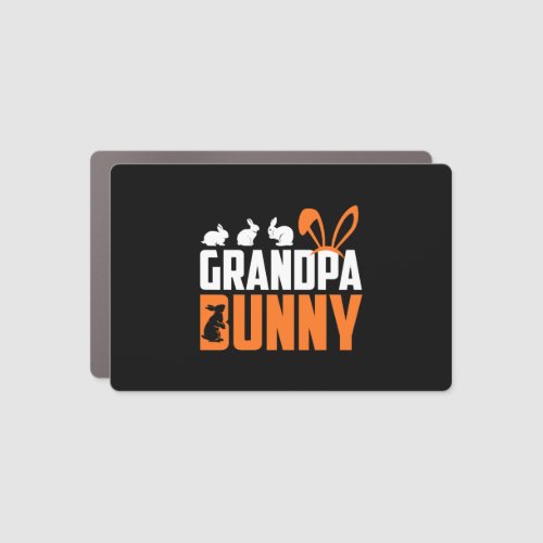 Easter Bunny Grandpa Easter Friends Bunny Father  Car Magnet