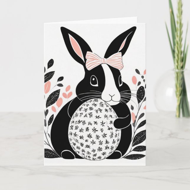Easter Bunny Greeting Card (Front)