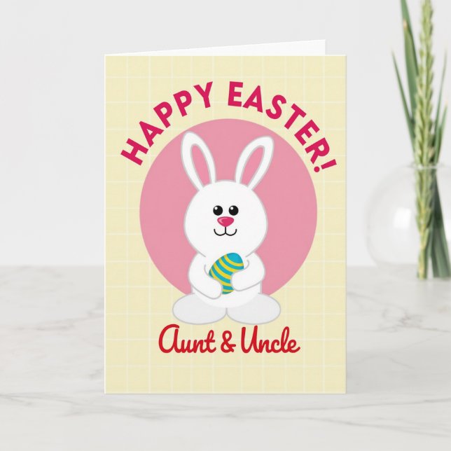Easter Bunny Greeting Card (Front)