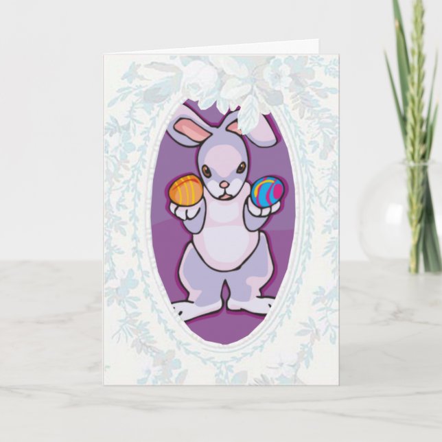 Easter Bunny Greeting Card (Front)