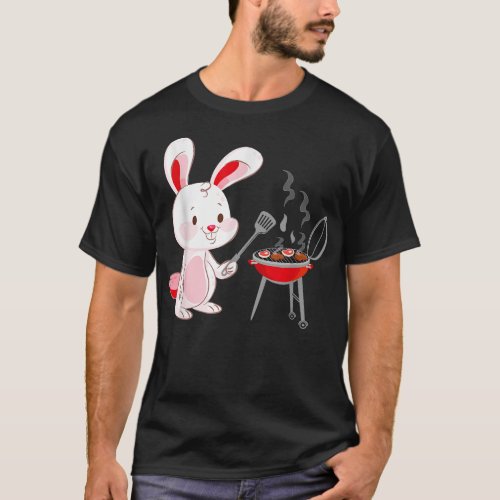 Easter Bunny Grilling  Easter Barbecue BBQ T_Shirt