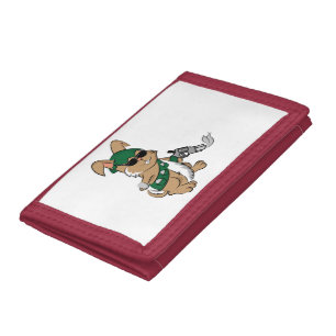 Easter Bunny Gun Trifold Wallet