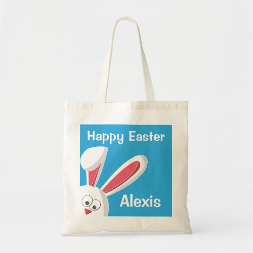 Easter Bunny Happy Easter Egg Hunt Customize Tote