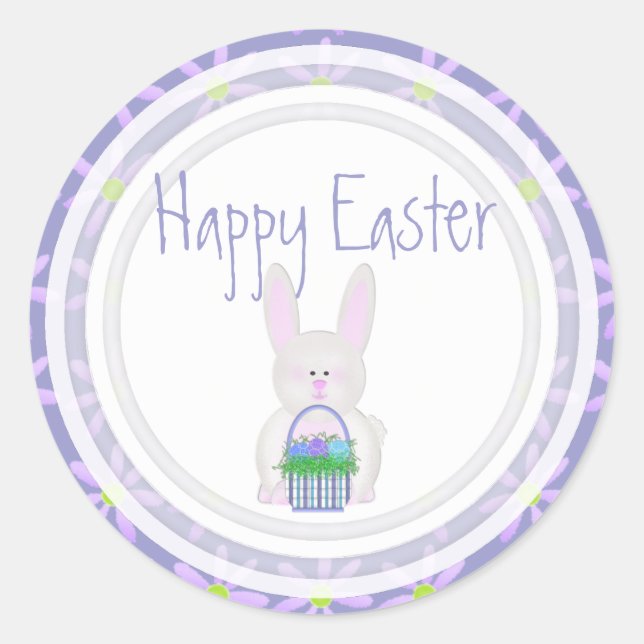 Easter Bunny: Happy Easter Stickers (Front)